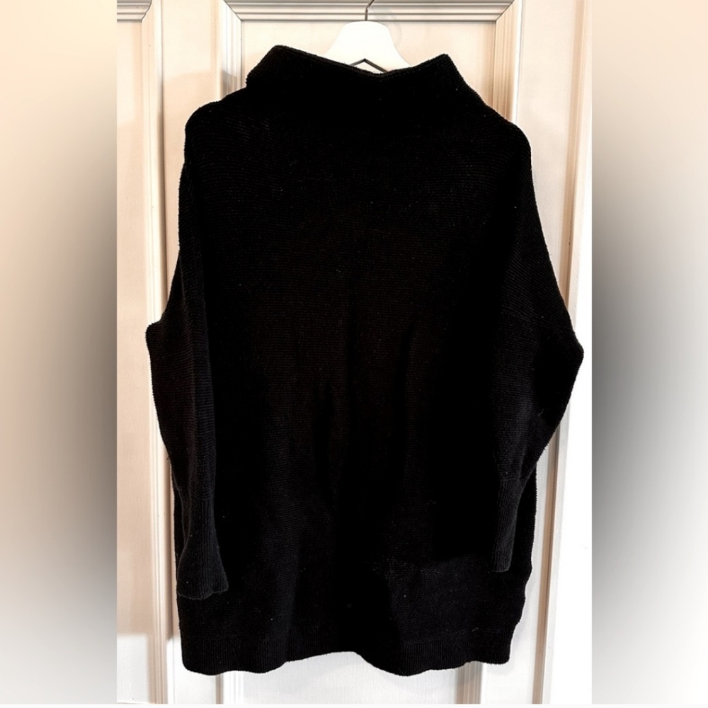 Free People Black Ottoman Tunic Sweater ~ Size S